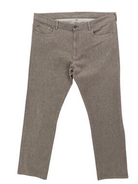 CANALI  5-Pocket Pants Taupe Brown MADE IN ITALY Stretch EUC Size 56 - 38